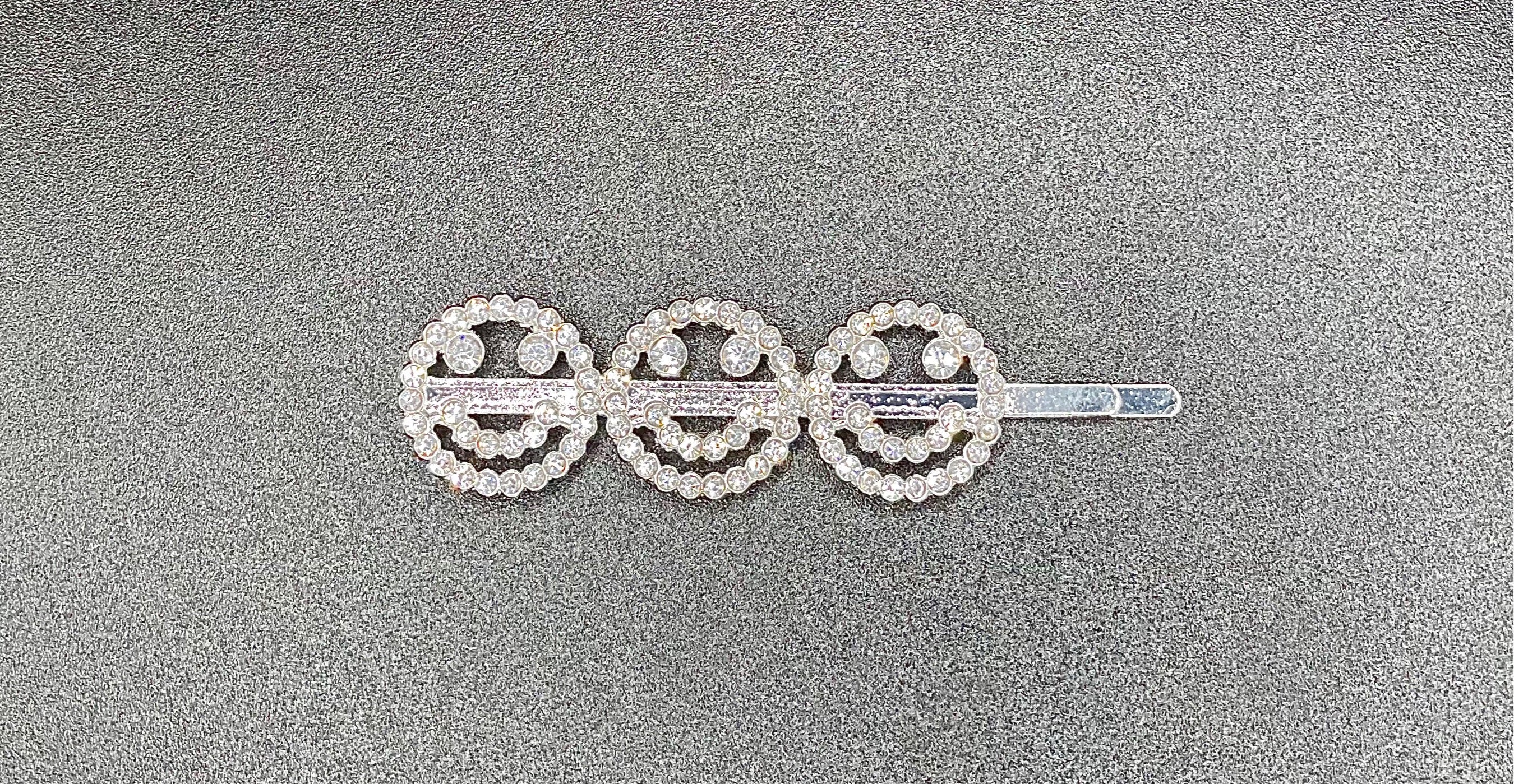 Sparkly Rhinestone Hair Clips